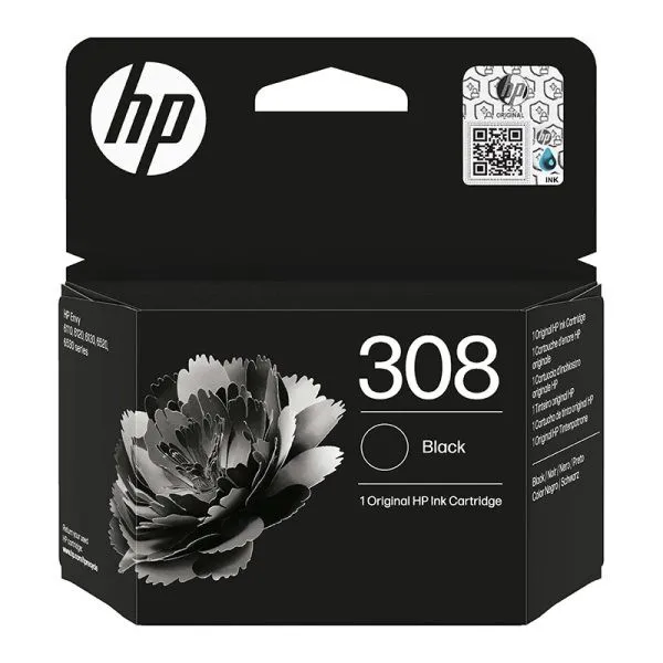 Оригинальный HP 308 Чернила - Чёрный