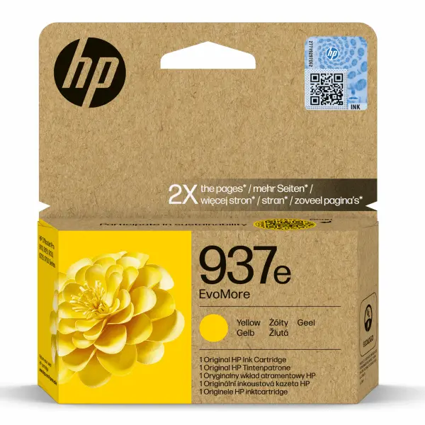 OEM HP 937e Ink - Yellow