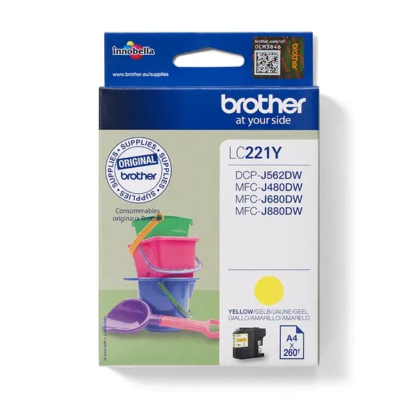 OEM Brother LC221 Ink - Yellow